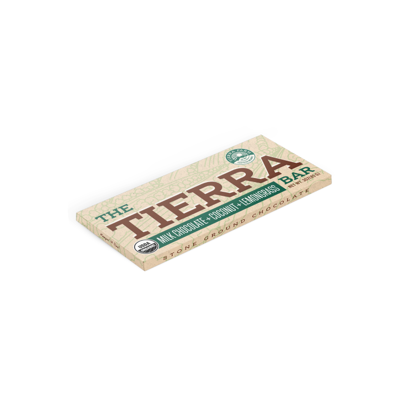 The Tierra Bar &lt;br&gt; Milk Chocolate + Coconut + Lemongrass